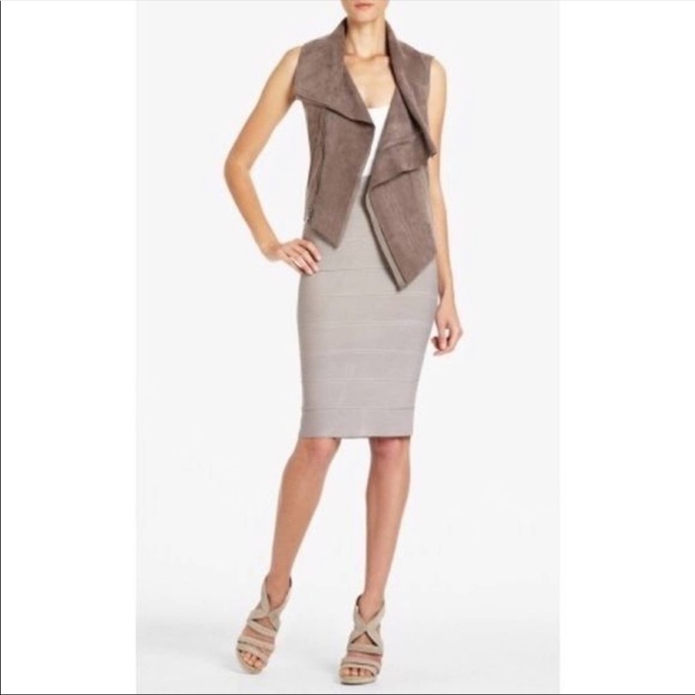 BCBGMAXAZRIA Fabian Faux Suede Vest NWOT